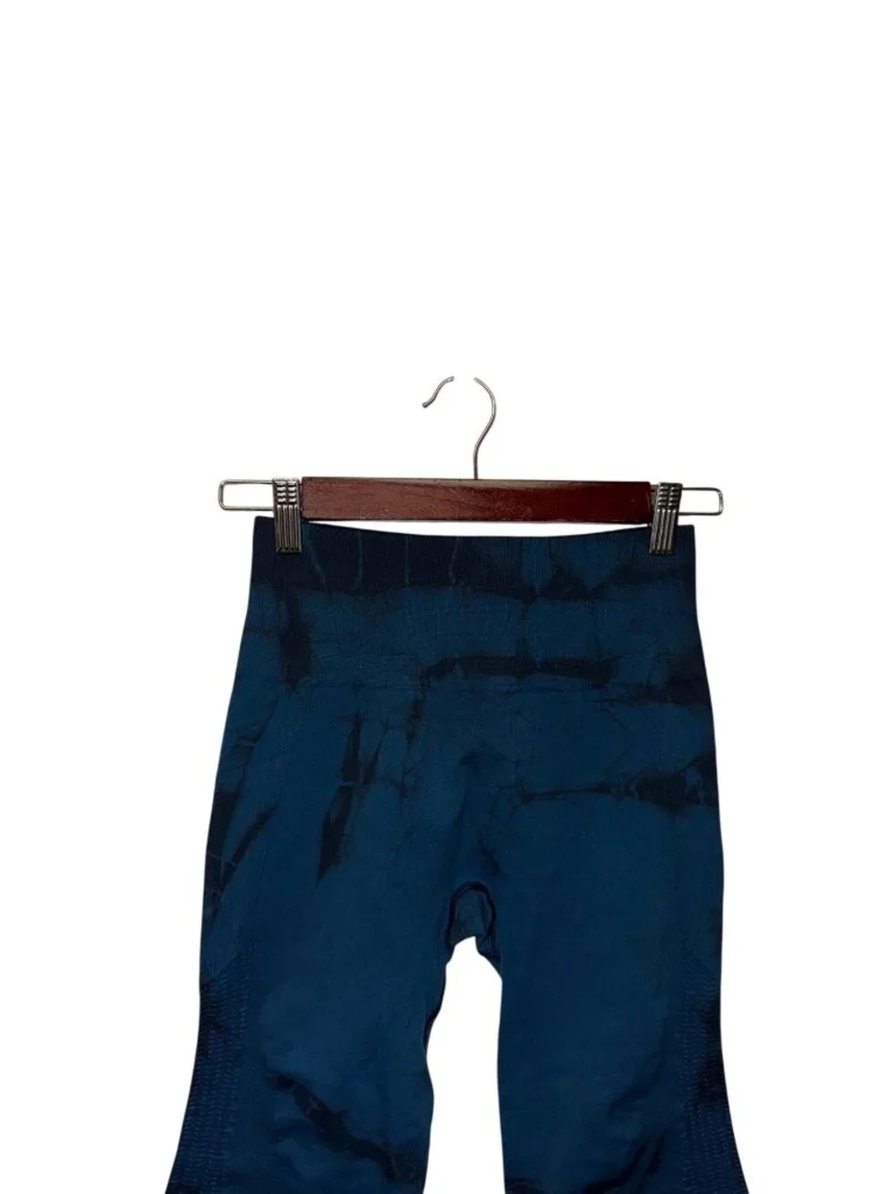 Lululemon Flow & Go Tight Seamless Blue Tie Dye Crop Leggings Women's Size 2